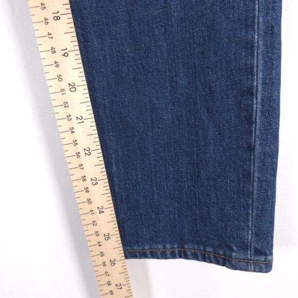 MADEWELL THE PERFECT VINTAGE CROP JEANS Button Fly High Rise Size 26 - Picture 10 of 12